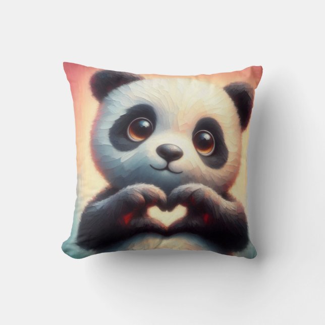 Heartfelt Panda Cushion (Front)
