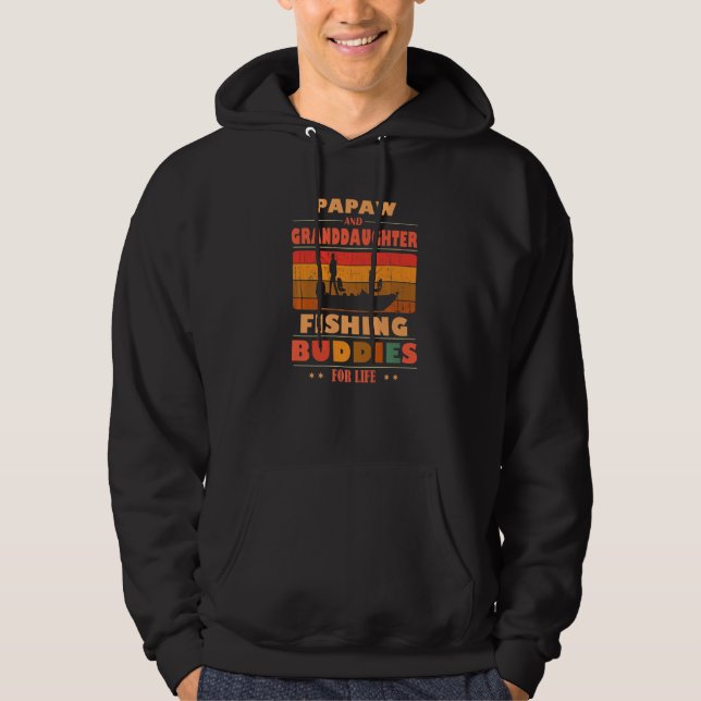 Heartfelt PAPAW Granddaughter Buddies For Life Fis Hoodie (Front)
