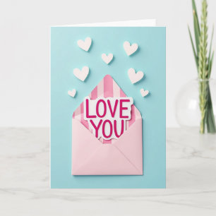 Heartfelt Pastel Love You Card