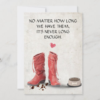Heartfelt Pet Sympathy Card Printable