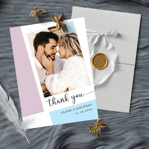 Heartfelt Photo Wedding Thank You Card