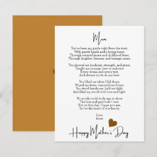 Heartfelt Poem For Mum Modern Mother's Day