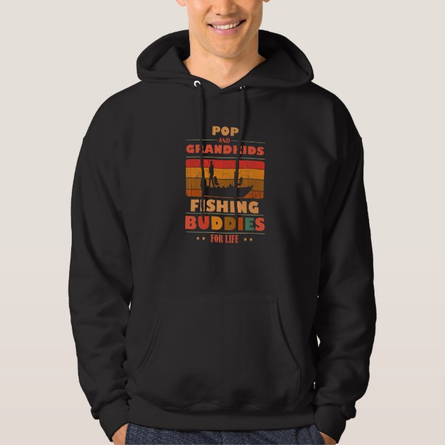Heartfelt POP Grandkids Buddies For Life Fishing P Hoodie (Front)