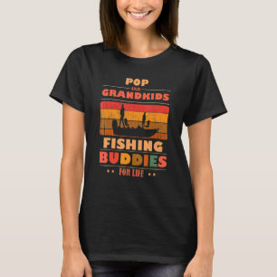 Heartfelt POP Grandkids Buddies For Life Fishing T-Shirt