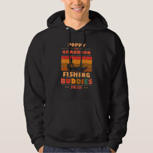 Heartfelt POPPY Grandson Buddies For Life Fishing Hoodie