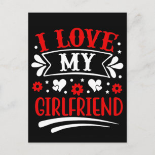 Heartfelt Quotes Saying I Love My Girlfriend Postcard