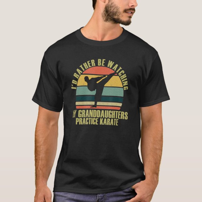 Heartfelt Rather Be Watching Granddaughters Practi T-Shirt (Front)