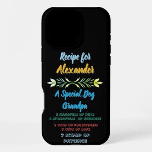 Heartfelt recipe for dog Alexander iPhone 16 Pro Max Case