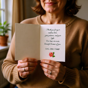 Heartfelt Script Personalised Photo Card