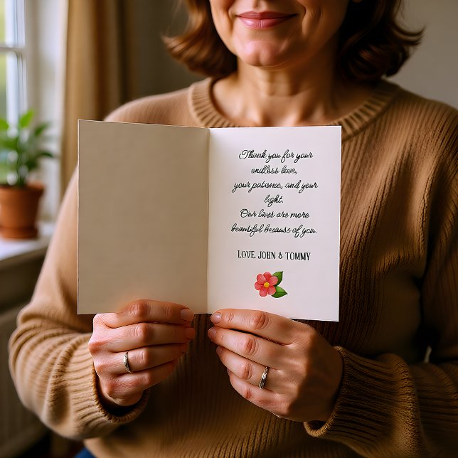 Heartfelt Script Personalised Photo Card (Creator Uploaded)