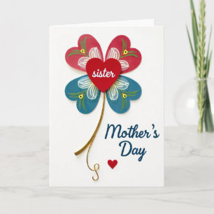 Heartfelt Sister Day Bloom Card
