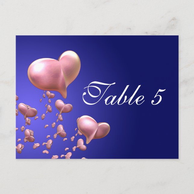 Heartfelt Table Number Card (Front)