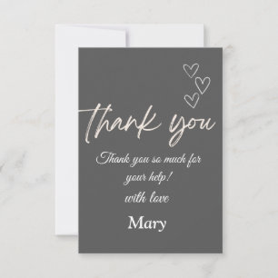 Heartfelt Thank You Card