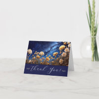 Heartfelt Thank You Card Night Sky Customisable