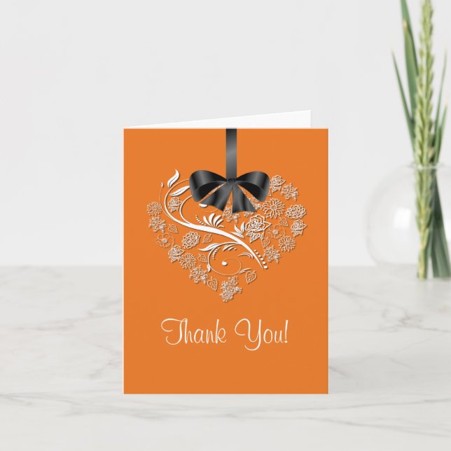 Heartfelt Thank You Card - pumpkin (Front)