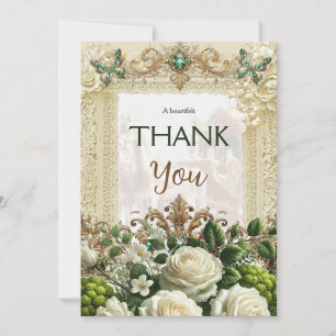 Heartfelt Thank You – Enchanted Lace & Carriage Ca Card
