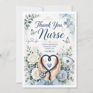 Heartfelt Thank You Nurse Appreciation Card