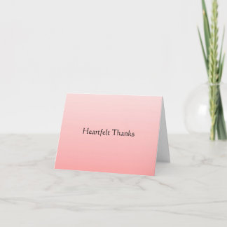 Heartfelt Thanks Thank You Card