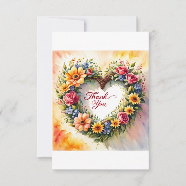 Heartfelt Thanks! Thank You Card (Front)