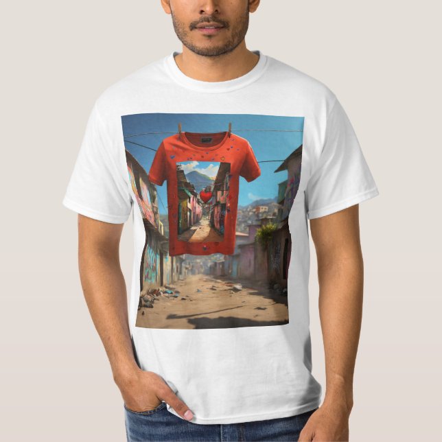 Heartfelt Threads: Chilean Tee in Graffiti T-Shirt (Front)