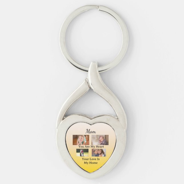 Heartfelt Tribute – Mum Centred Keepsake Key Ring (Front)