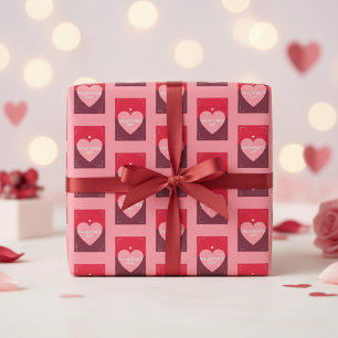 Heartfelt Valentine Celebration Wrapping Paper