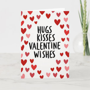 Heartfelt Valentine Kisses Card