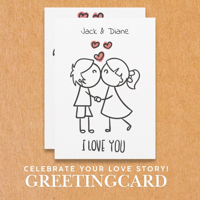 Heartfelt Warmth: Custom Stick Figure Holiday Card (Heartfelt Warmth: Custom Stick Figure Holiday Card!
I Share Love, Create Joy! I Birthday Depot)