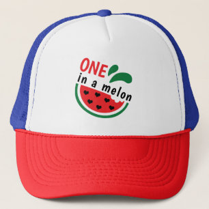 Heartfelt Watermelon ONE in a Melon Trucker Hat