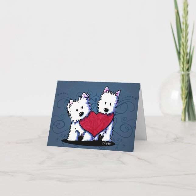 Heartfelt Westie Duo Card (Front)