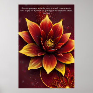 Heartfelt Words: A Personalised Gift of Love Poster