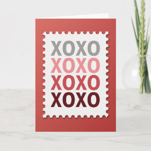 Heartfelt Xoxo Postage Card