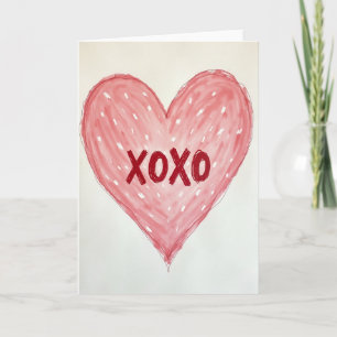 Heartfelt Xoxo Sketch Card