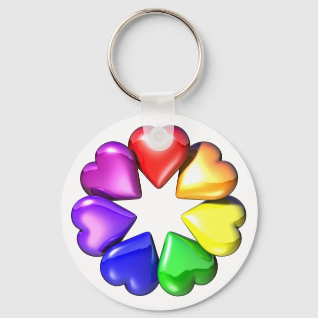 HeartFlower Key Ring (Front)