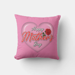 Heartful Elegant Mother’s Day Design Cushion