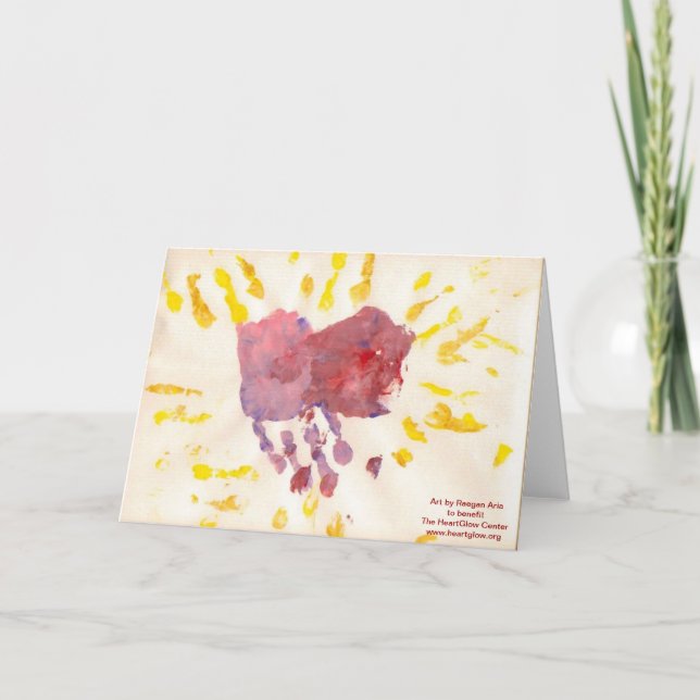 "HeartGlow" by Raegan Aria Greeting Card (Front)