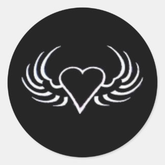 heartgripog classic round sticker