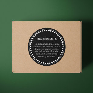 Hearth Pattern Ingredients Product Label Stickers