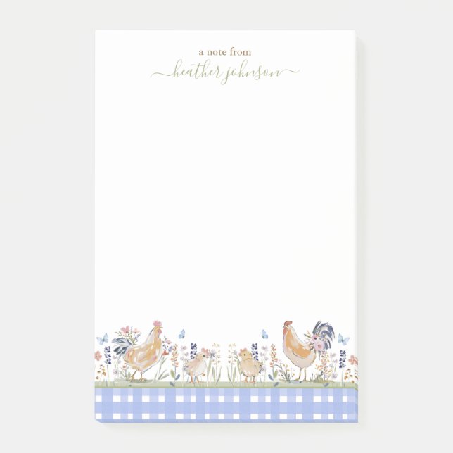 Hearthlight Notes Spring Soft Meadow Gingham (Front)