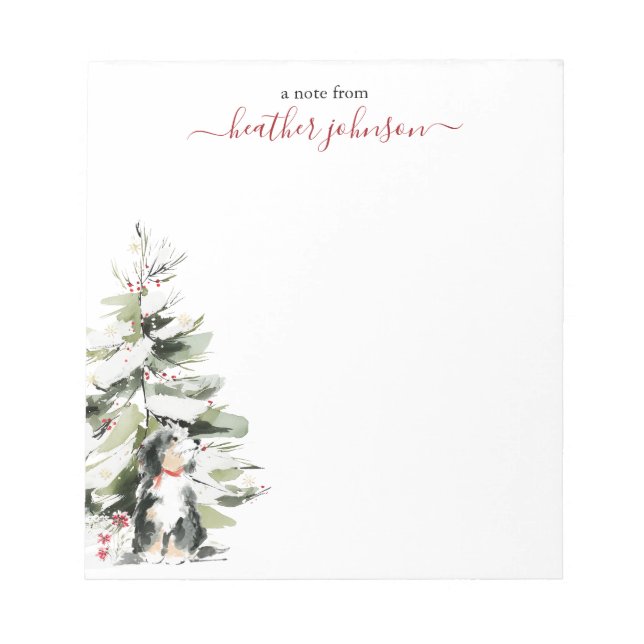 Hearthlight Notes Winter Cosy Dog Personalised (Front)