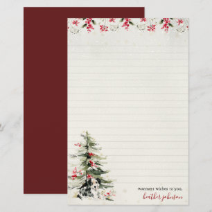Hearthlight Notes Winter Cosy Dog Personalised Stationery