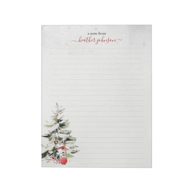 Hearthlight Notes Winter Cosy Kitten Personalised (Rotated)