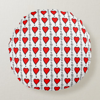 hearths pattern collection round cushion