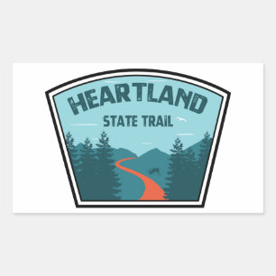 Heartland State Trail Rectangular Sticker