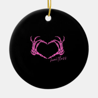 Heartless Skeleton Hands Classic Design Ceramic Tree Decoration