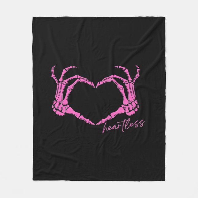 Heartless Skeleton Hands Classic Fleece Blanket (Front)
