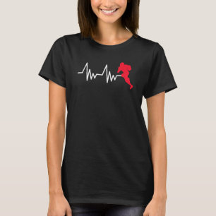 Heartline American Football ball Pigskin Love Hear T-Shirt