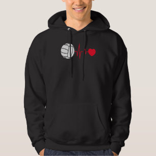 Heartline Sports Volleyball ball Love Heart Lifeli Hoodie