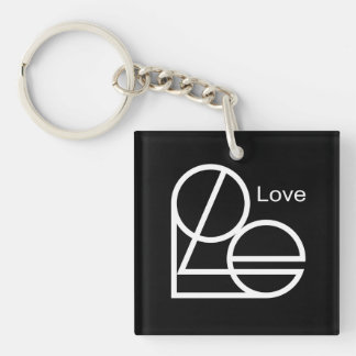 heartmark of "Love"  Key Ring