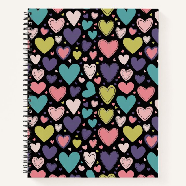 "Heartquake: Chromatic Pulse Party" Notebook (Front)